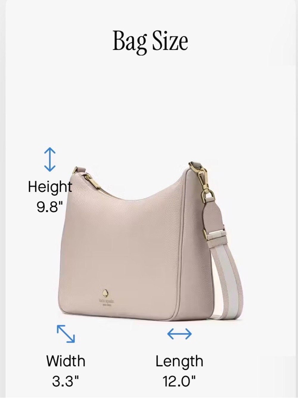 kate spade Emma Pebbled Leather Large Crossbody - Picture 6 of 10